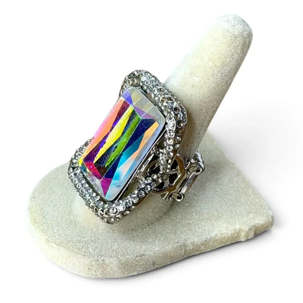 Paparazzi Iridescent Rhinestone Stretch Ring